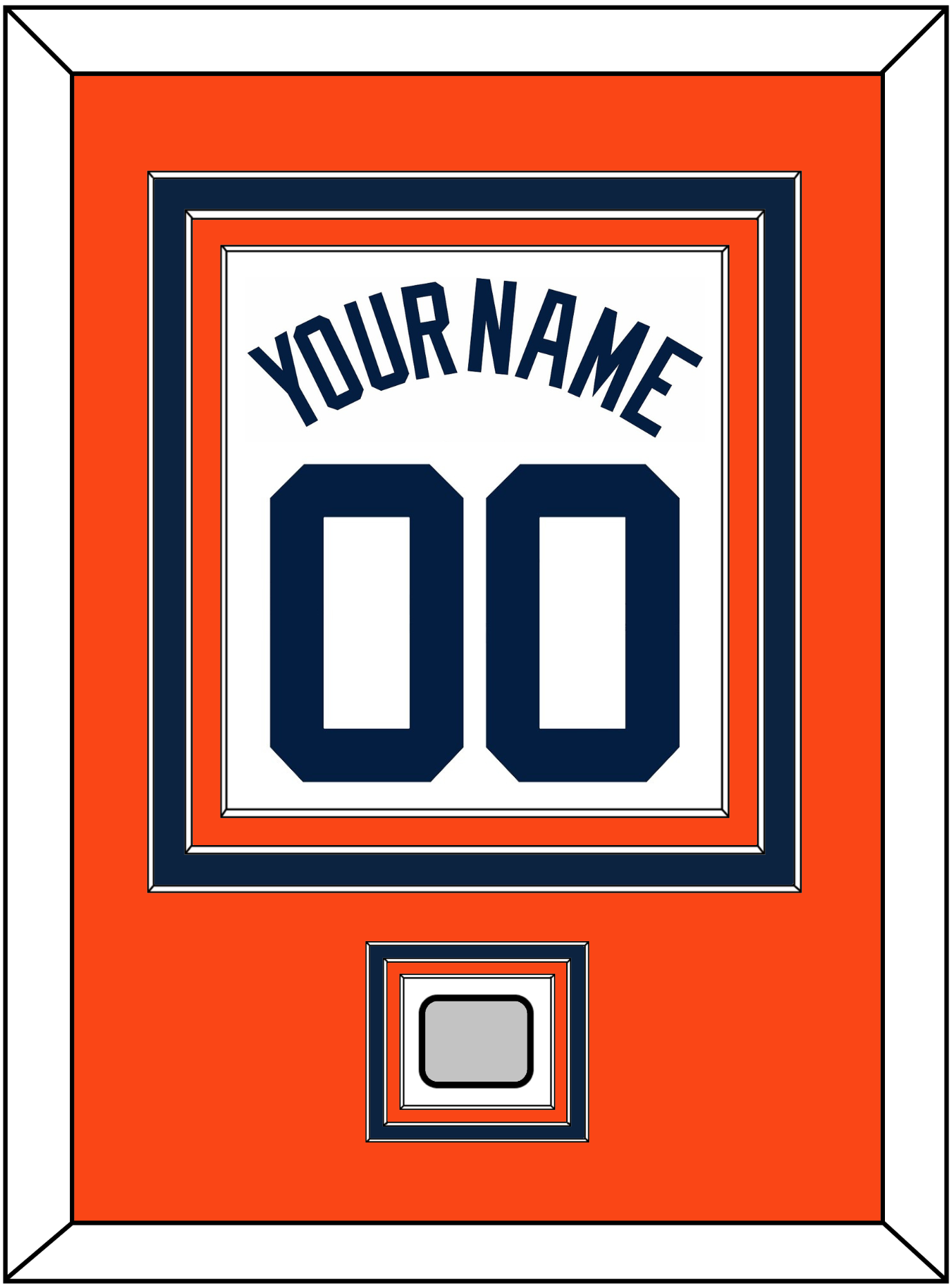 Detroit Name, Number & World Series Patch - Home White (1972-2017) - Premier Tier 3