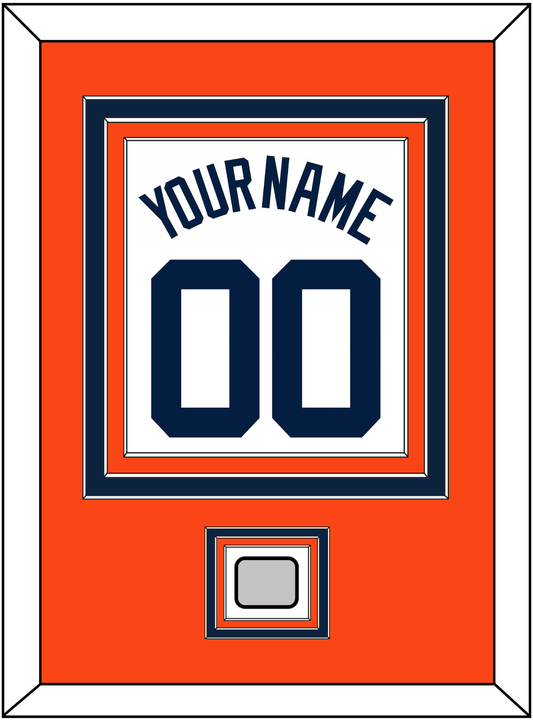 Detroit Name, Number & World Series Patch - Home White (1972-2017) - Premier Tier 3