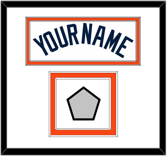 Detroit Name & World Series Patch - Home White (1972-2017) - Double Mat 2