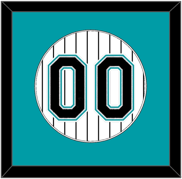 Florida Number - Home White Pinstripes (2003-2011) - Single Mat 1