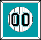 Florida Number - Home White Pinstripes (2003-2011) - Single Mat 1