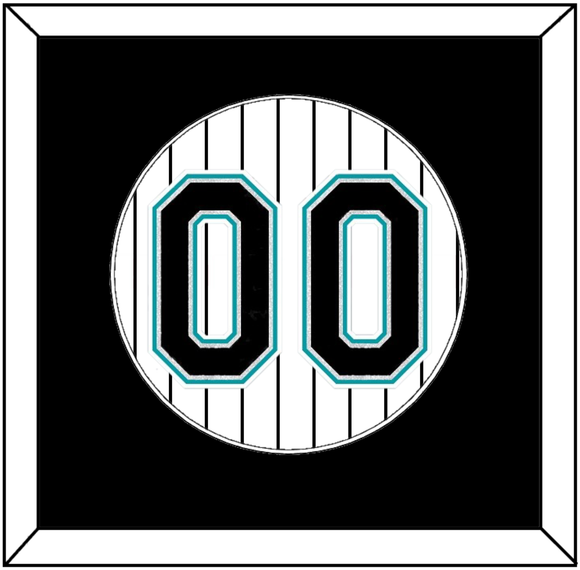 Florida Number - Home White Pinstripes (2003-2011) - Single Mat 2