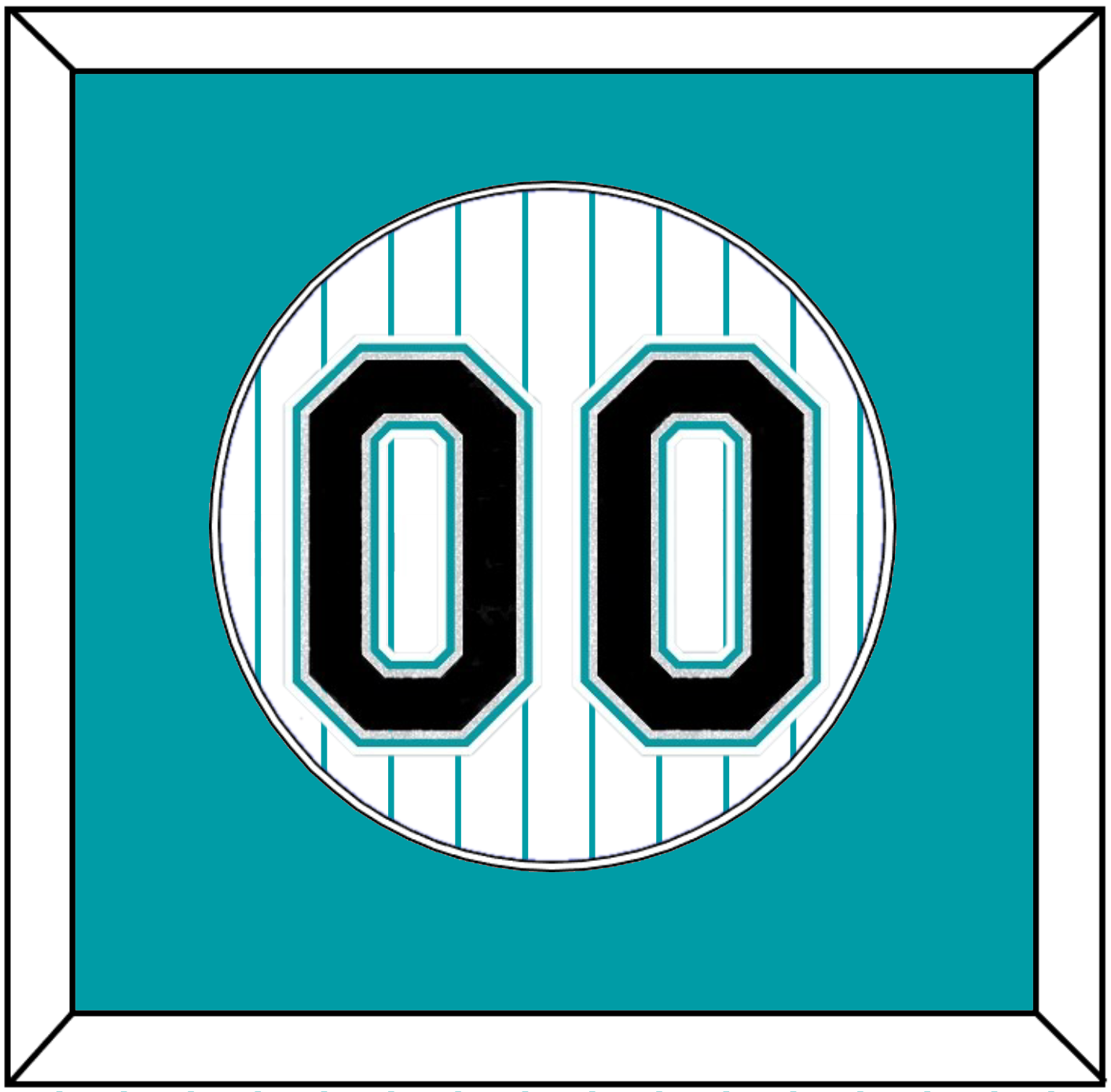 Florida Number - Home White Pinstripes (1993-2002) - Essential Tier 1