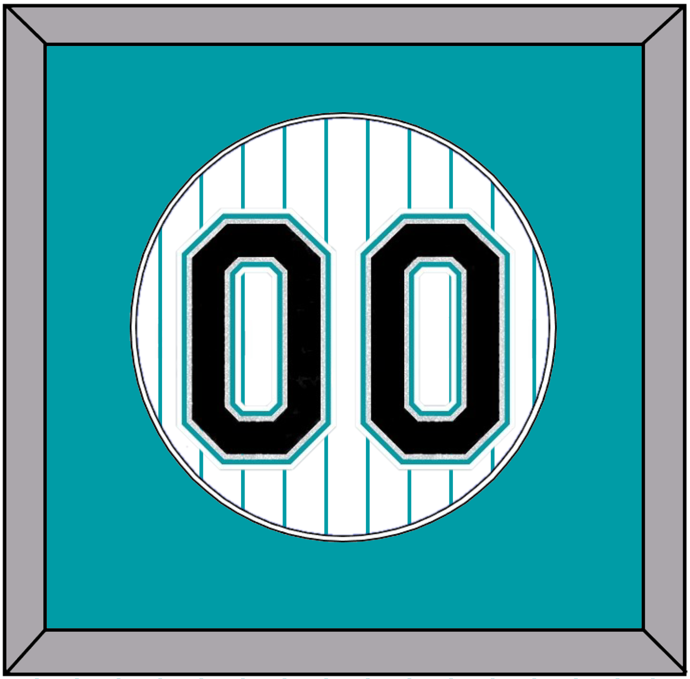 Florida Number - Home White Pinstripes (1993-2002) - Essential Tier 1
