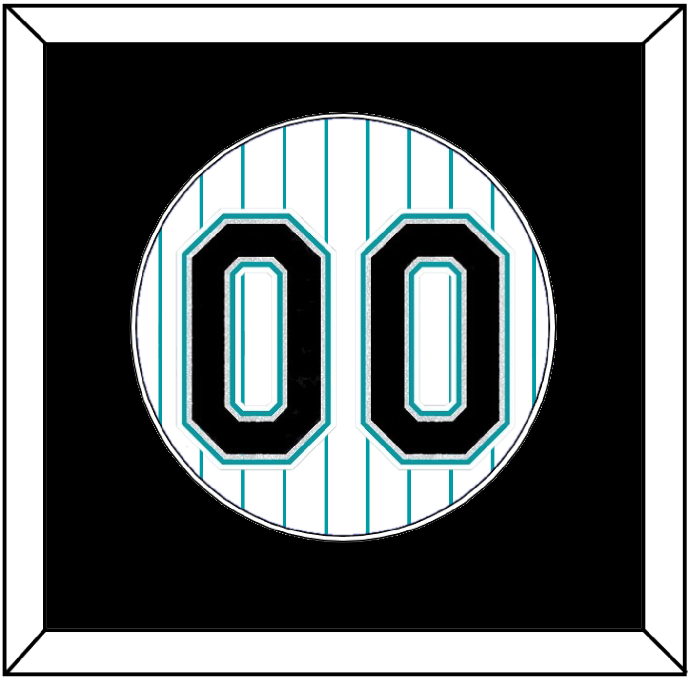 Florida Number - Home White Pinstripes (1993-2002) - Essential Tier 2