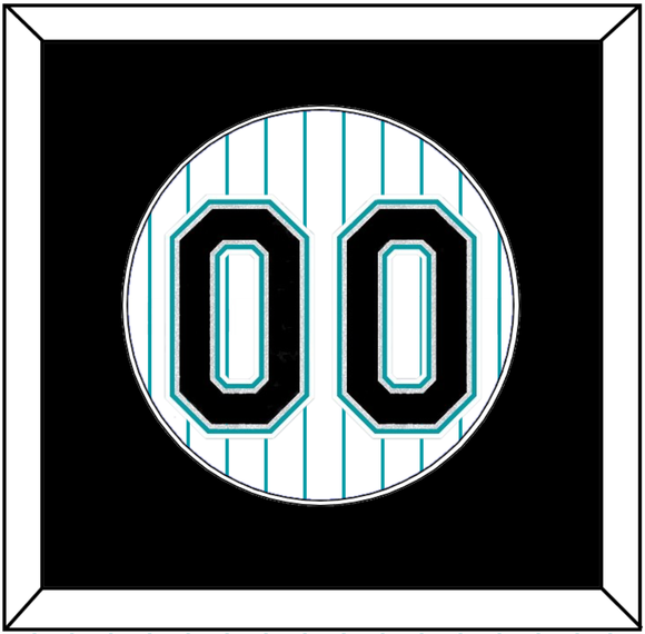 Florida Number - Home White Pinstripes (1993-2002) - Single Mat 2