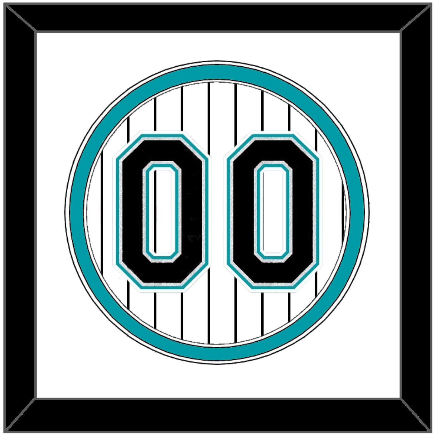 Florida Number - Home White Pinstripes (2003-2011) - Signature Tier 1