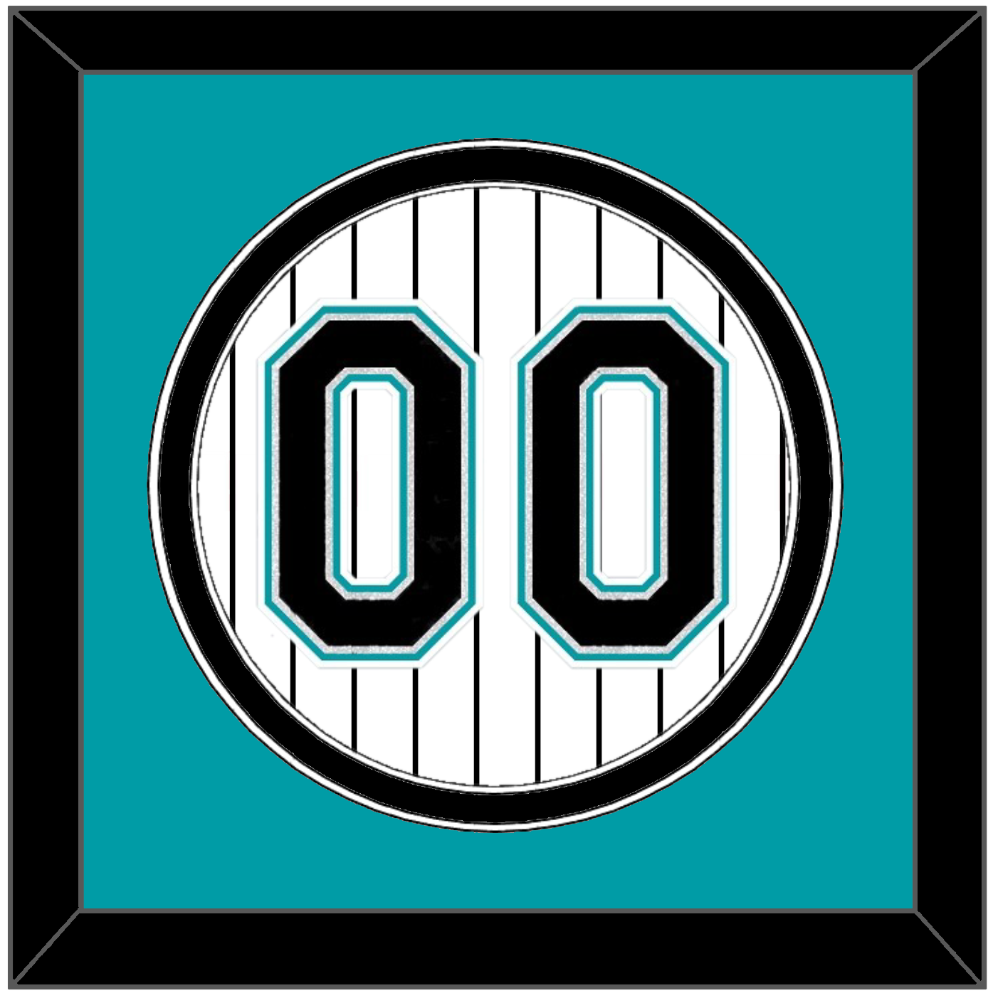 Florida Number - Home White Pinstripes (2003-2011) - Signature Tier 2