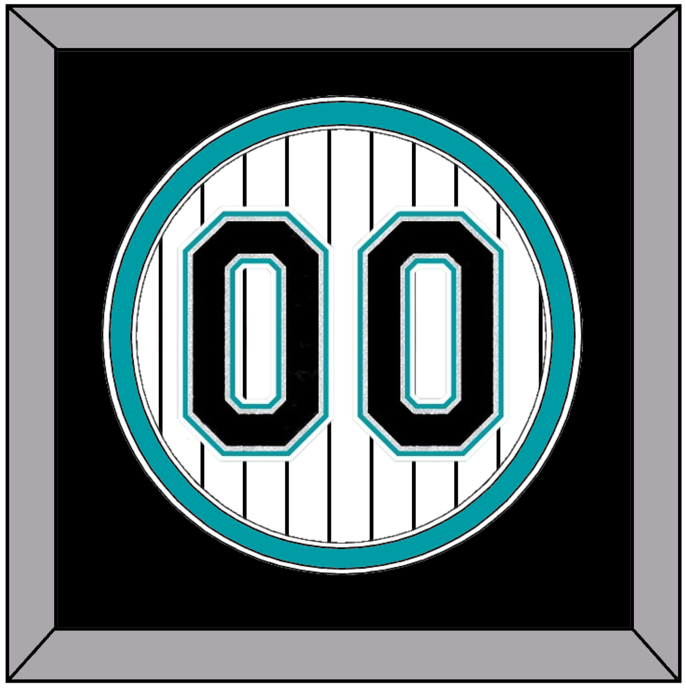 Florida Number - Home White Pinstripes (2003-2011) - Signature Tier 3