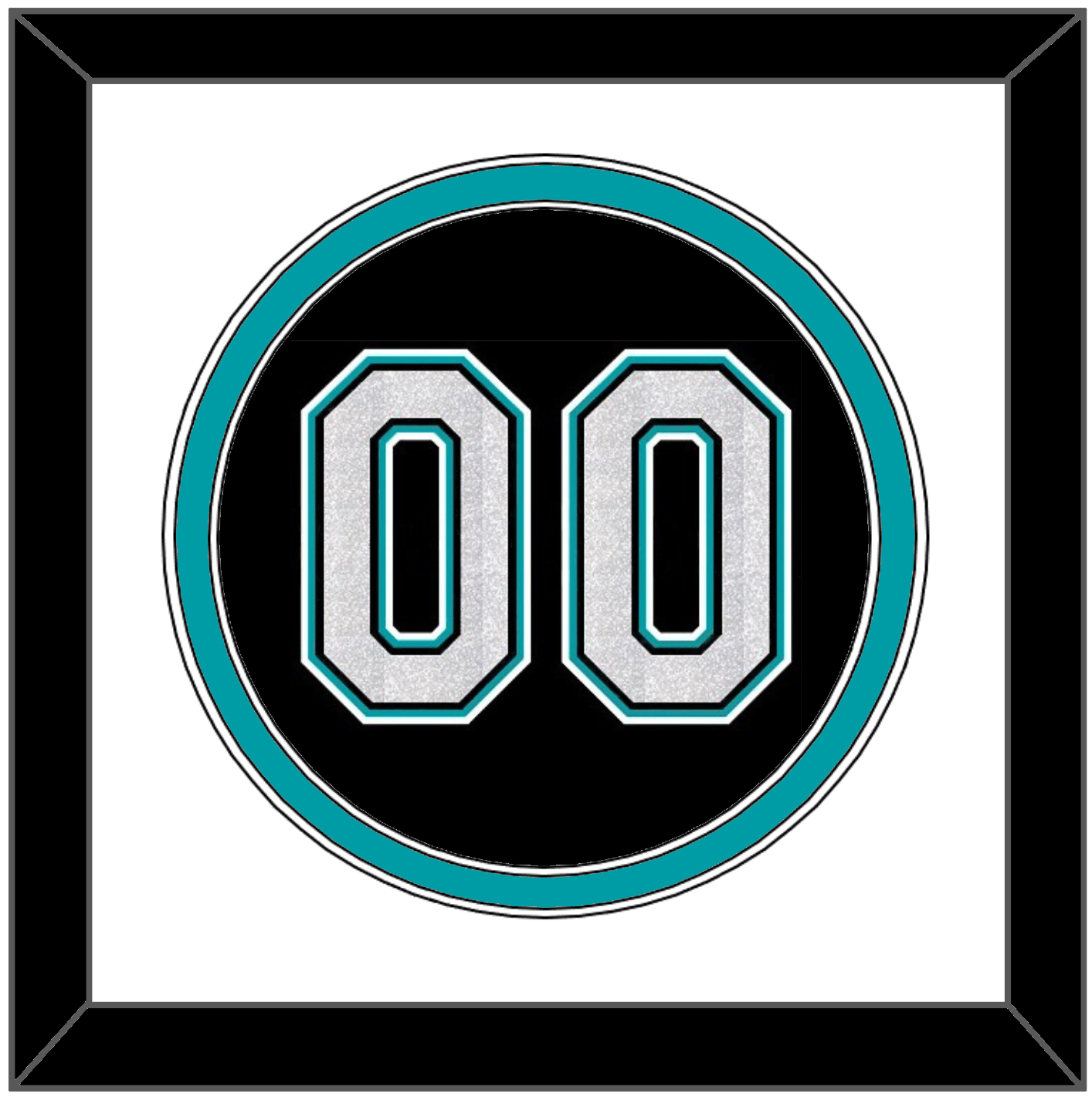 Florida Number - Alternate Black (2003-2011) - Signature Tier 1