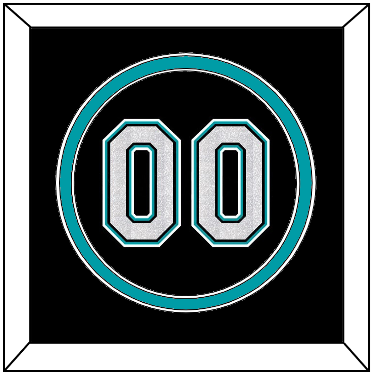 Florida Number - Alternate Black (2003-2011) - Signature Tier 2