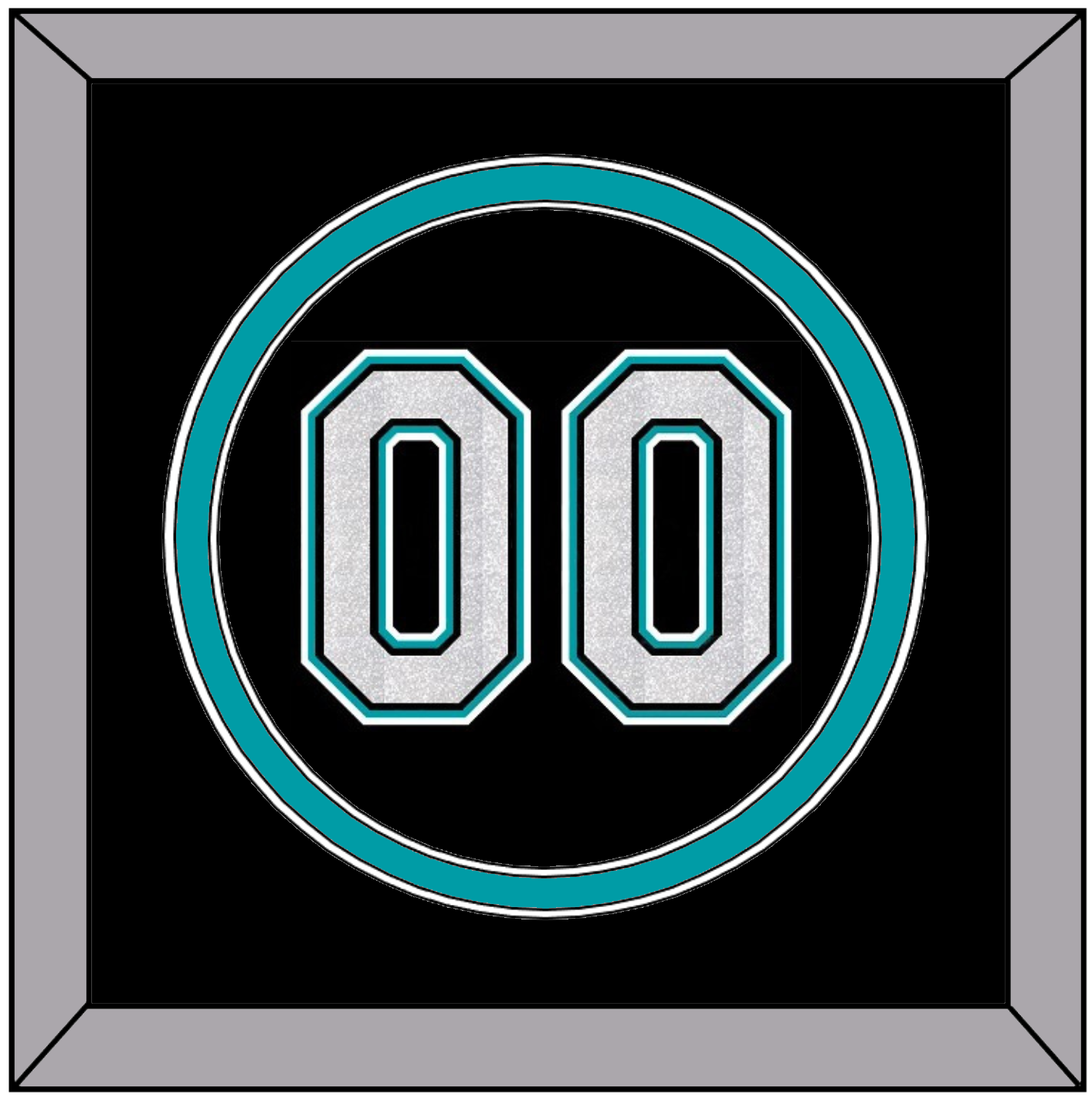 Florida Number - Alternate Black (2003-2011) - Signature Tier 2