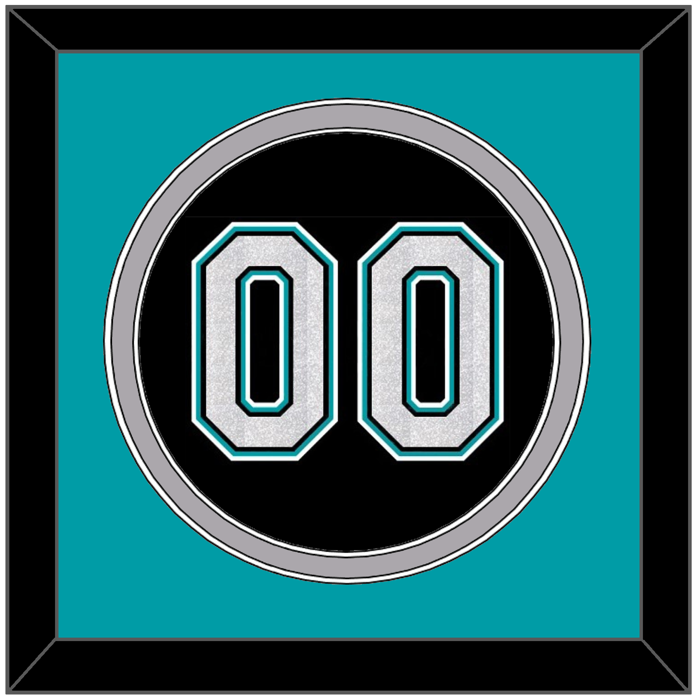 Florida Number - Alternate Black (2003-2011) - Signature Tier 3