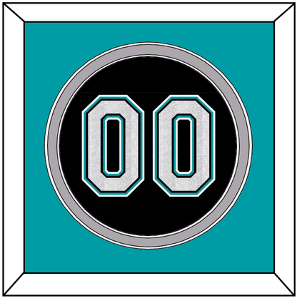 Florida Number - Alternate Black (2003-2011) - Signature Tier 3