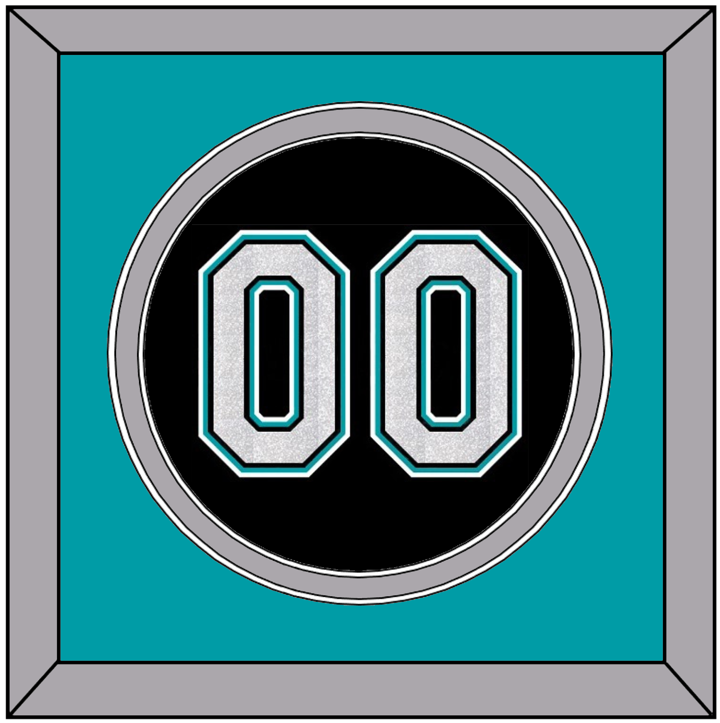 Florida Number - Alternate Black (2003-2011) - Signature Tier 3