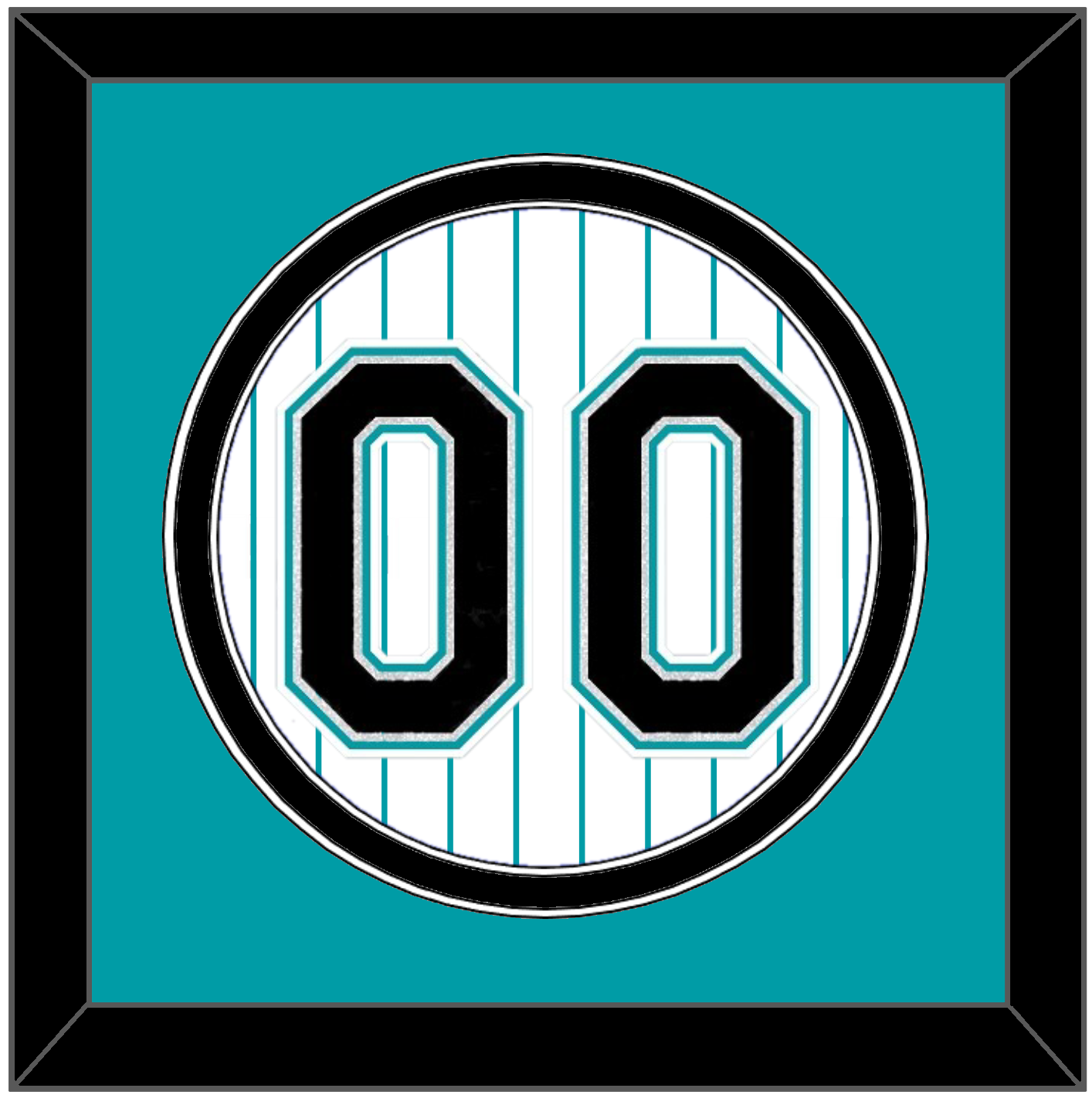Florida Number - Home White Pinstripes (1993-2002) - Signature Tier 2