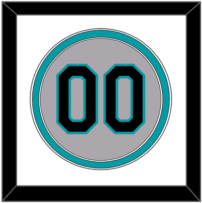 Florida Number - Road Gray (1993-2002) - Signature Tier 1