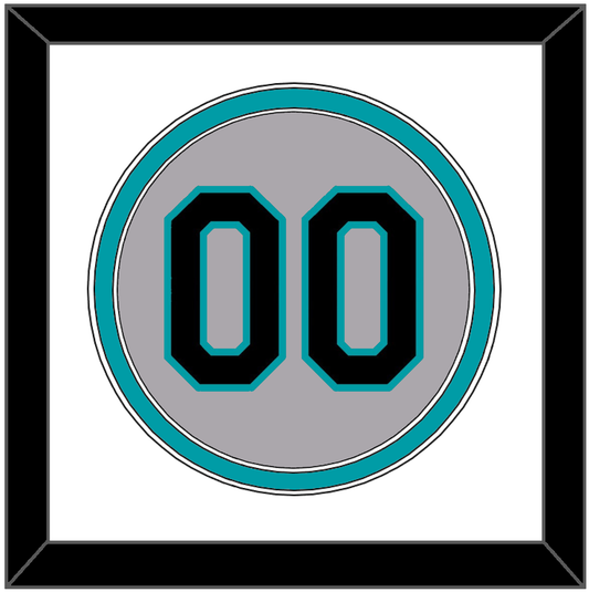Florida Number - Road Gray (1993-2002) - Signature Tier 1
