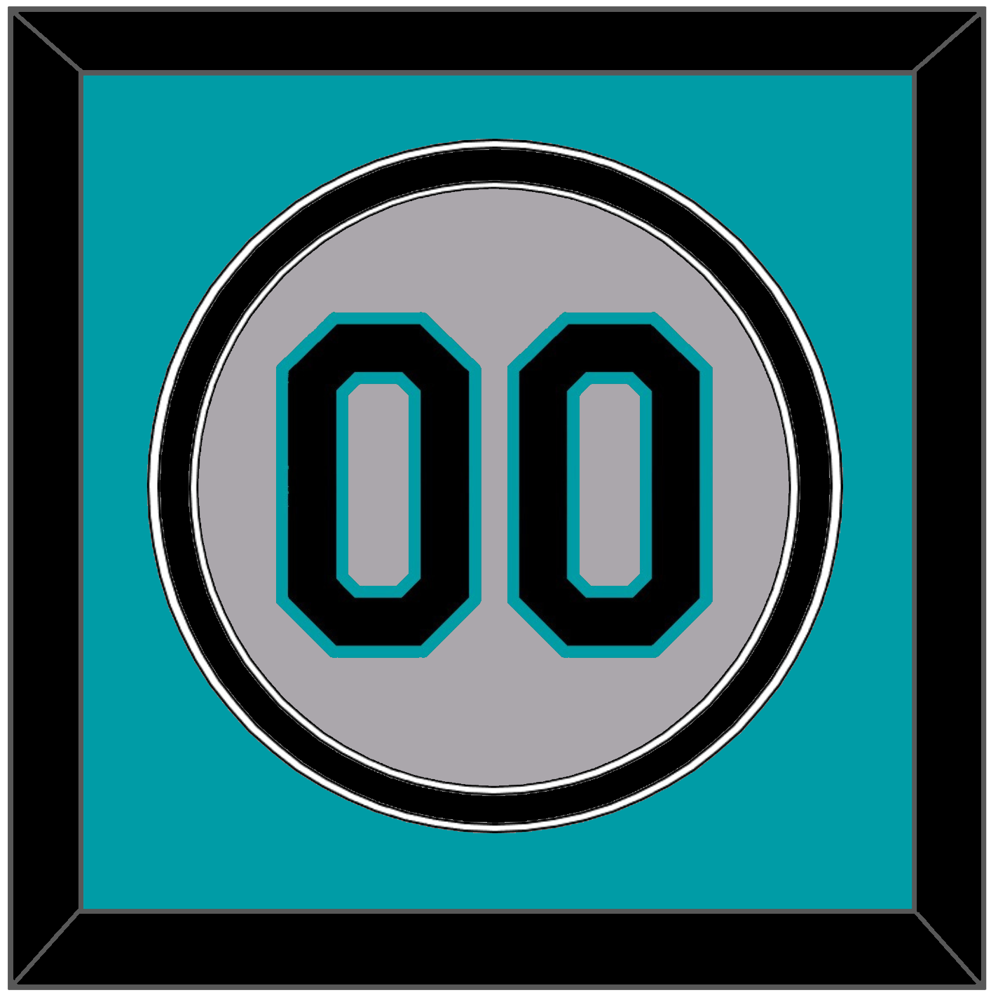 Florida Number - Road Gray (1993-2002) - Signature Tier 2