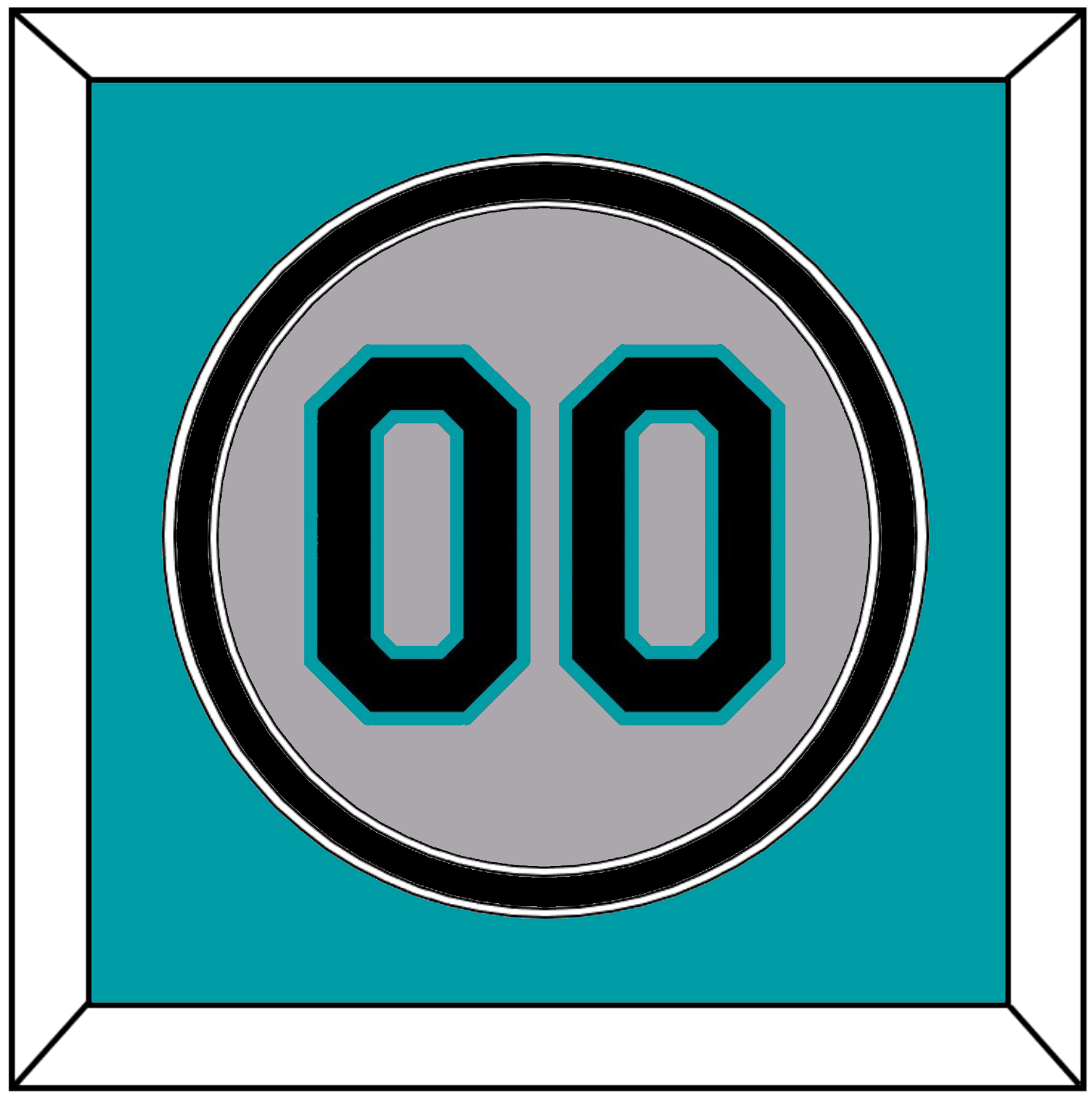 Florida Number - Road Gray (1993-2002) - Signature Tier 2