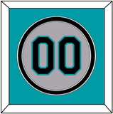 Florida Number - Road Gray (1993-2002) - Double Mat 2