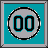 Florida Number - Road Gray (1993-2002) - Double Mat 2