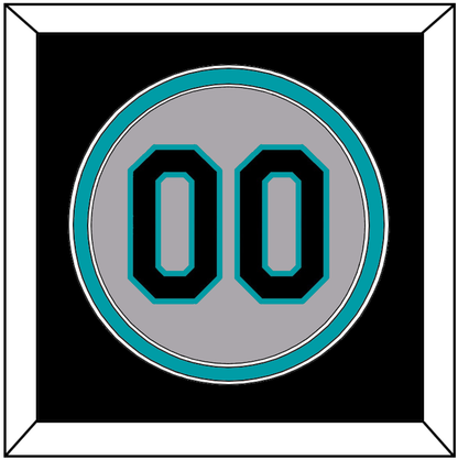 Florida Number - Road Gray (1993-2002) - Signature Tier 3