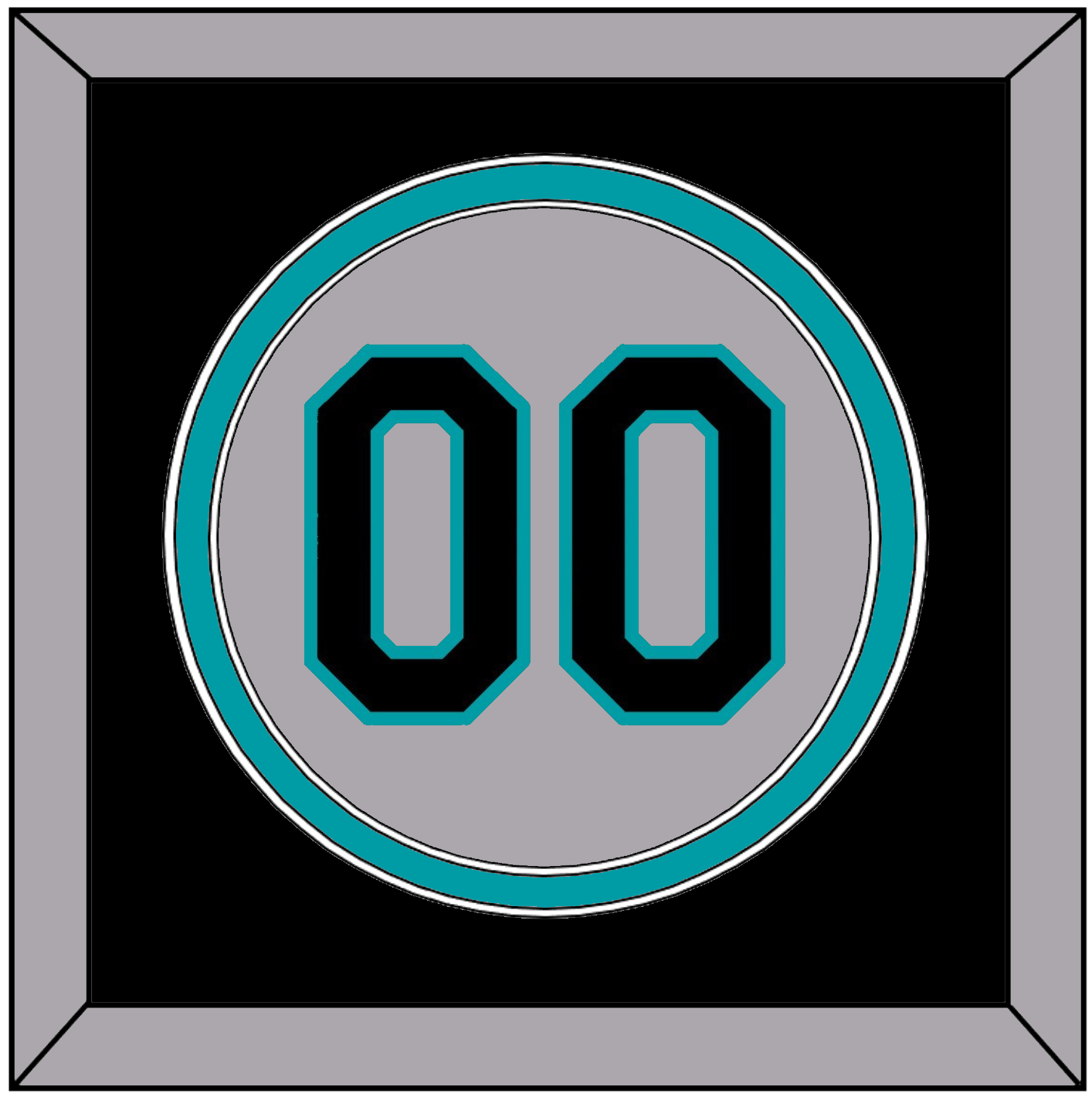 Florida Number - Road Gray (1993-2002) - Signature Tier 3
