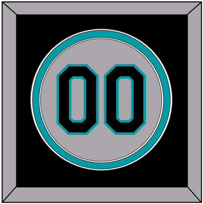 Florida Number - Road Gray (1993-2002) - Signature Tier 3