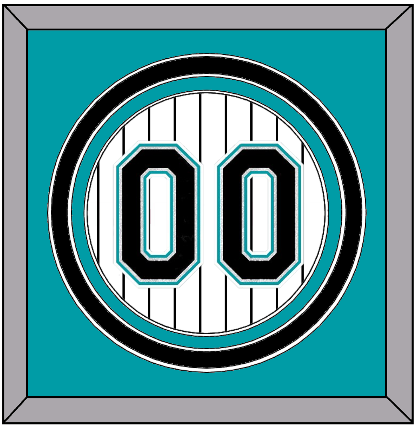 Florida Number - Home White Pinstripes (2003-2011) - Premier Tier 2