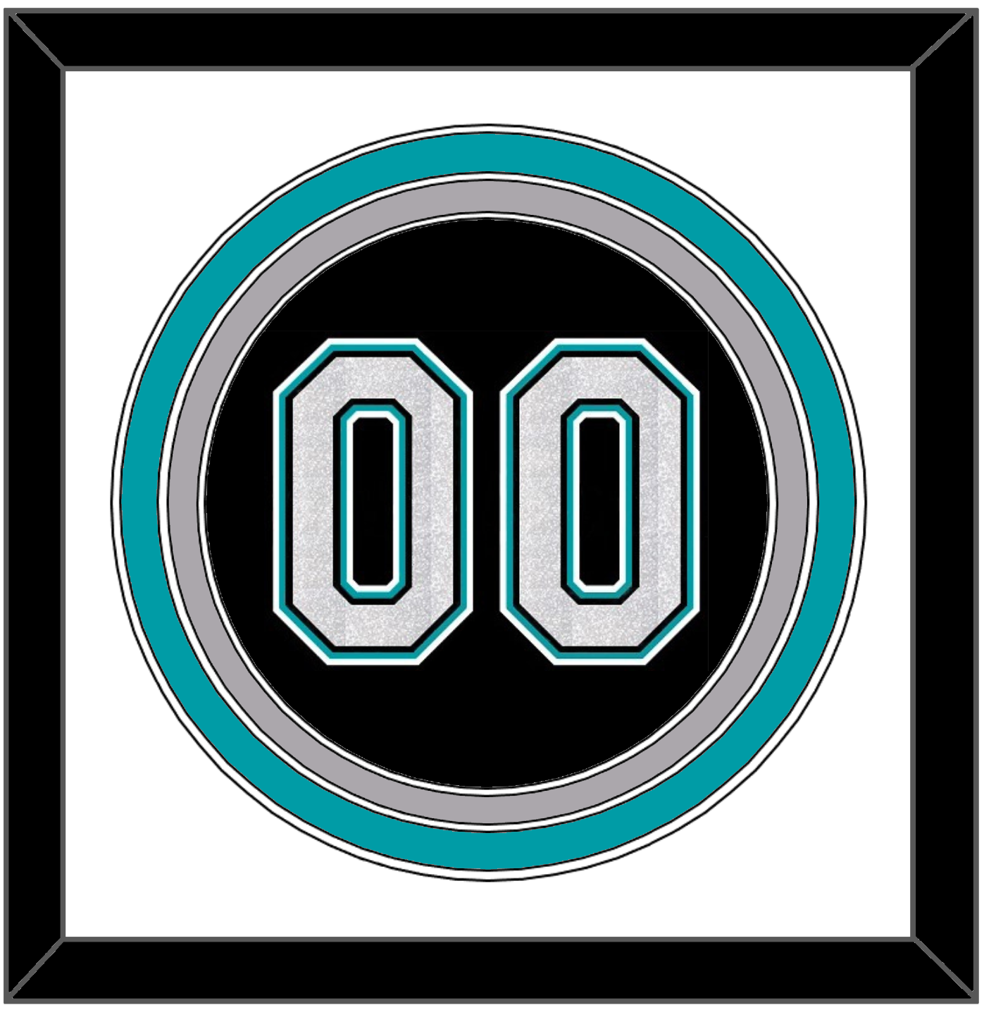 Florida Number - Alternate Black (2003-2011) - Premier Tier 1