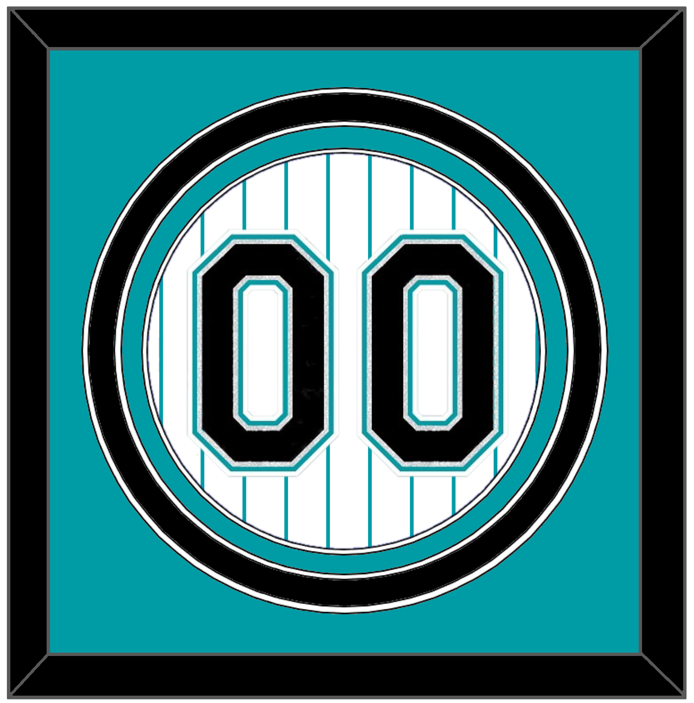 Florida Number - Home White Pinstripes (1993-2002) - Premier Tier 2