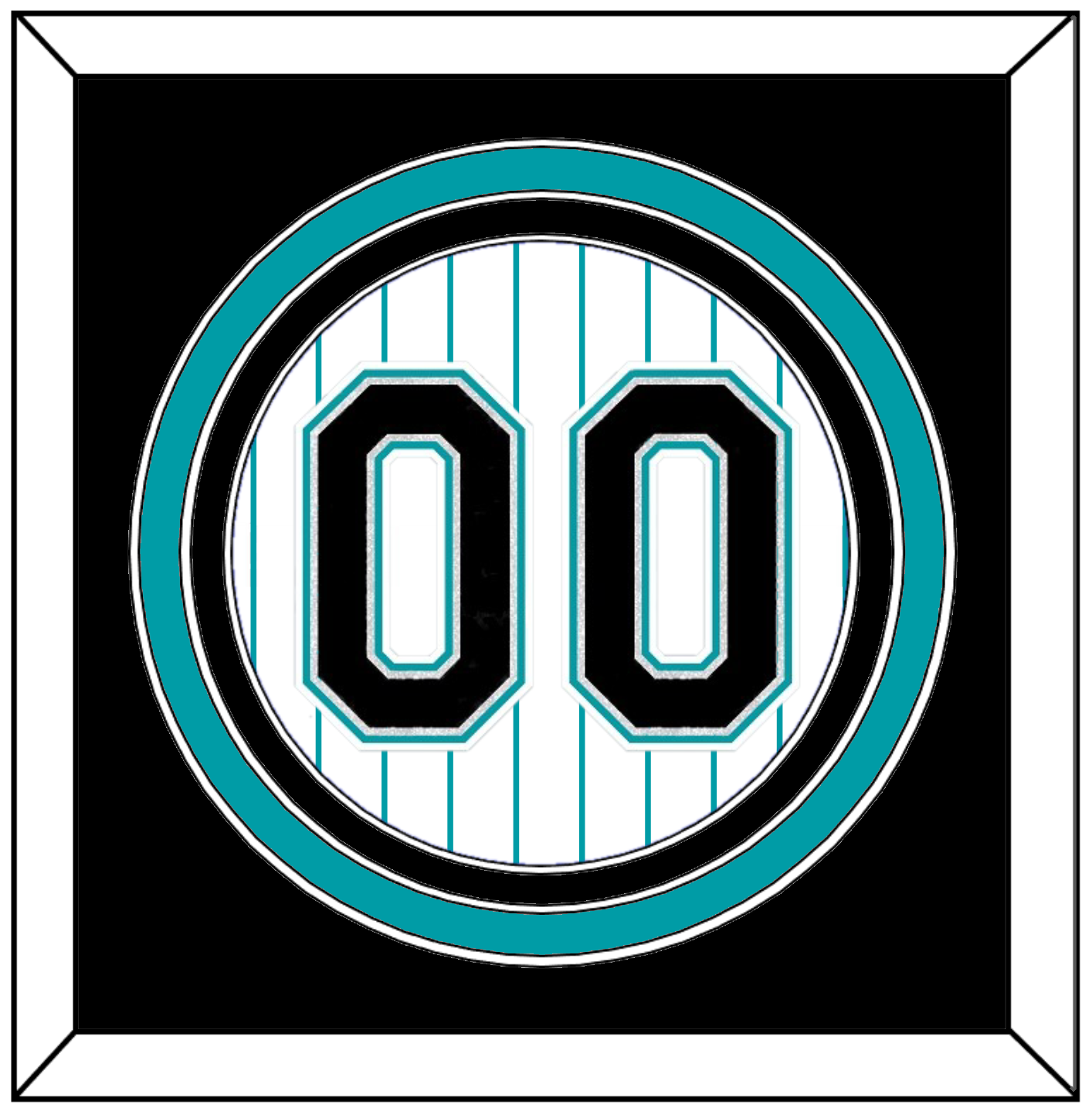 Florida Number - Home White Pinstripes (1993-2002) - Premier Tier 3
