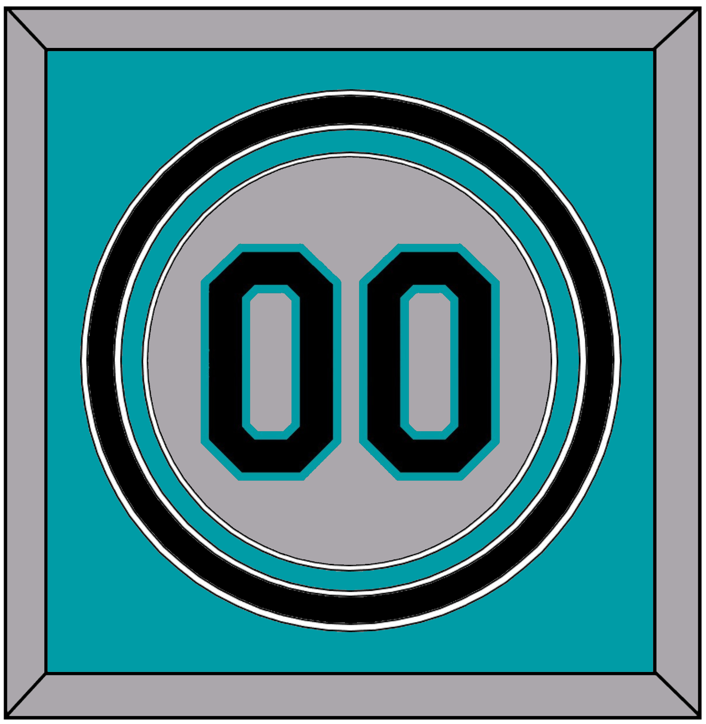 Florida Number - Road Gray (1993-2002) - Premier Tier 2