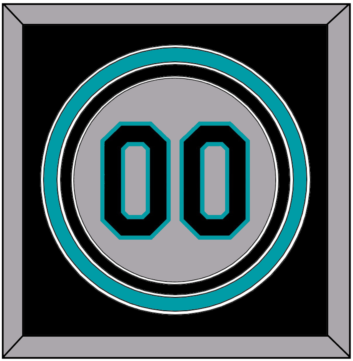 Florida Number - Road Gray (1993-2002) - Premier Tier 3