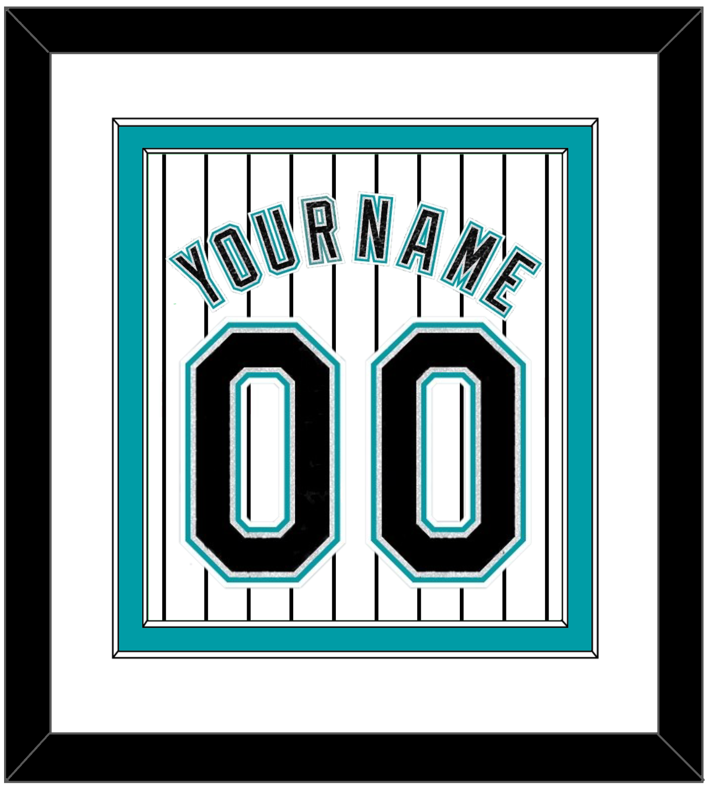 Florida Name & Number - Home White Pinstripes (2003-2011) - Signature Tier 1