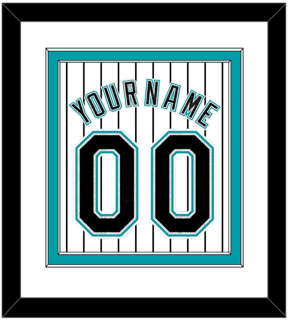 Florida Name & Number - Home White Pinstripes (2003-2011) - Double Mat 1