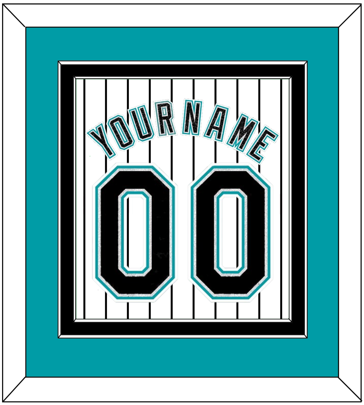 Florida Name & Number - Home White Pinstripes (2003-2011) - Signature Tier 2
