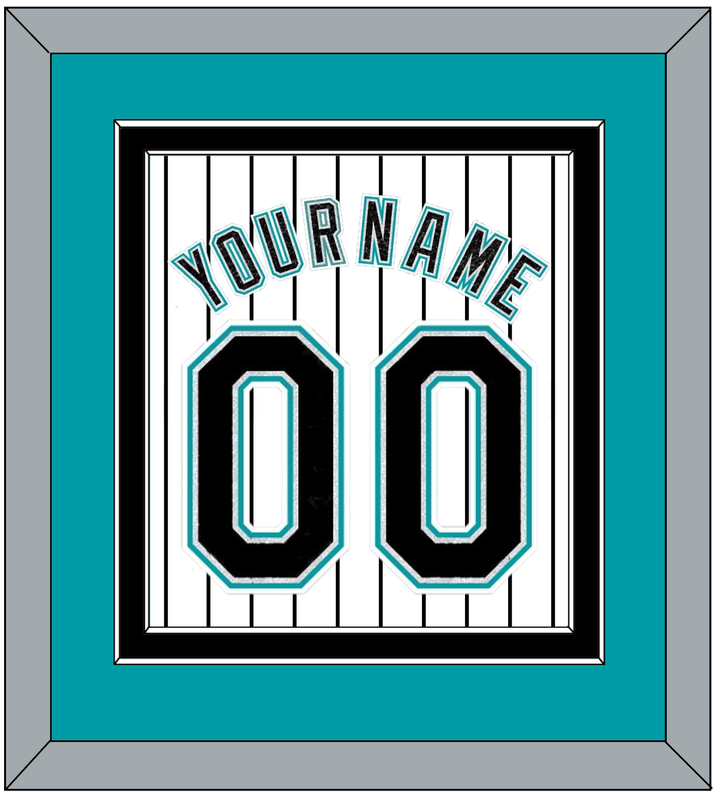 Florida Name & Number - Home White Pinstripes (2003-2011) - Signature Tier 2