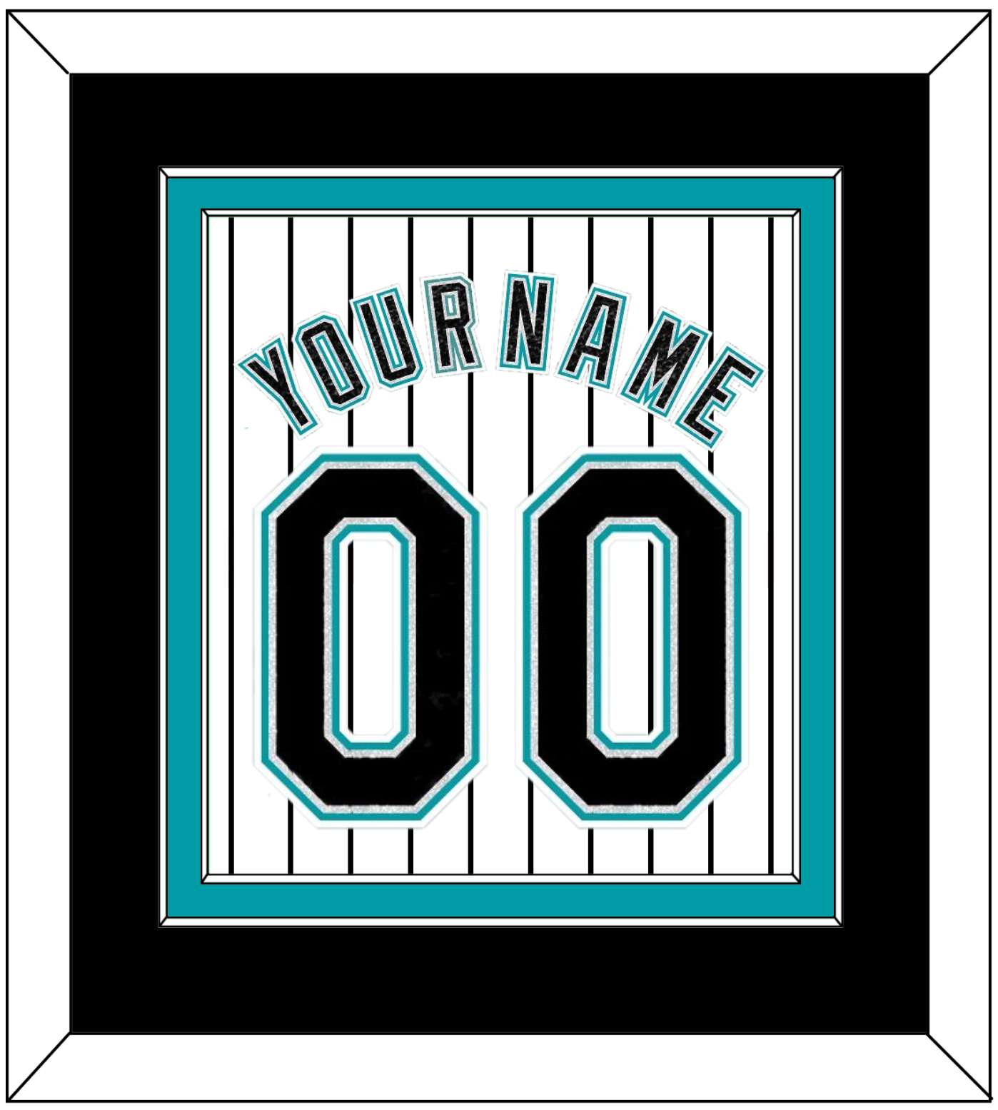Florida Name & Number - Home White Pinstripes (2003-2011) - Signature Tier 3