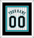 Florida Name & Number - Home White Pinstripes (2003-2011) - Double Mat 3