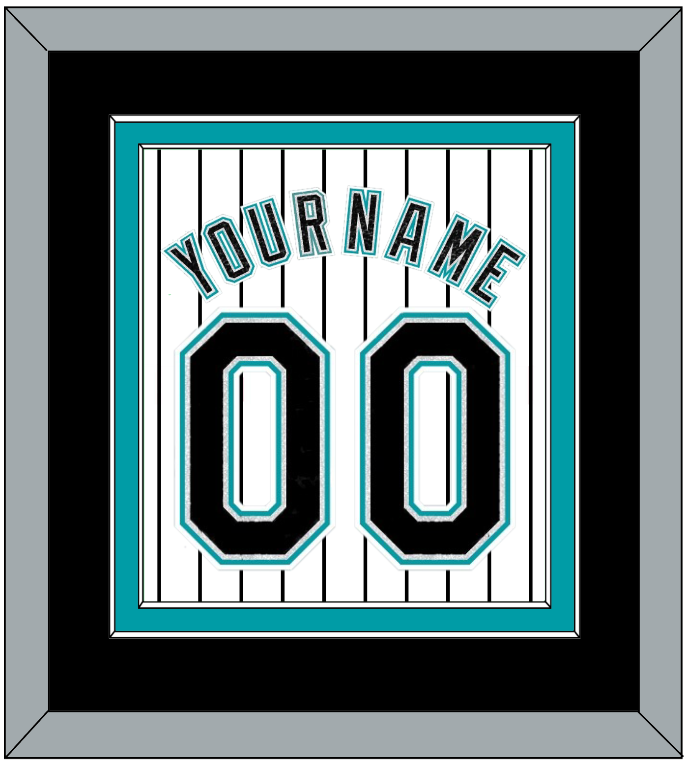 Florida Name & Number - Home White Pinstripes (2003-2011) - Signature Tier 3