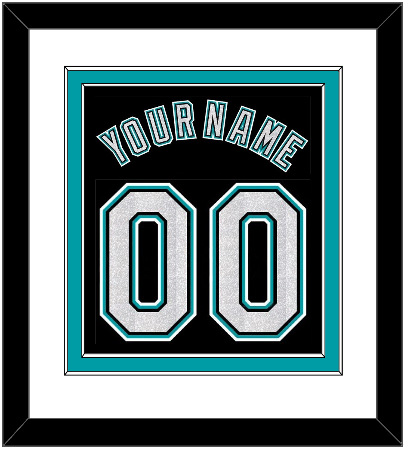 Florida Name & Number - Alternate Black (2003-2011) - Signature Tier 1