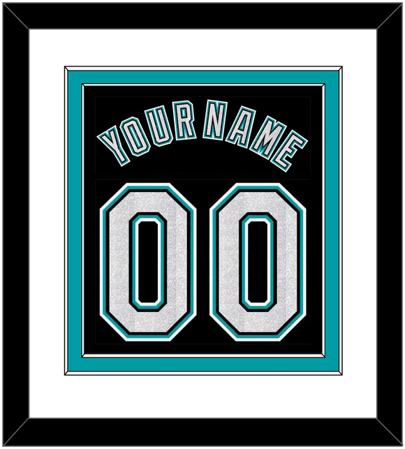 Florida Name & Number - Alternate Black (2003-2011) - Double Mat 1