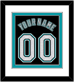 Florida Name & Number - Alternate Black (2003-2011) - Double Mat 1