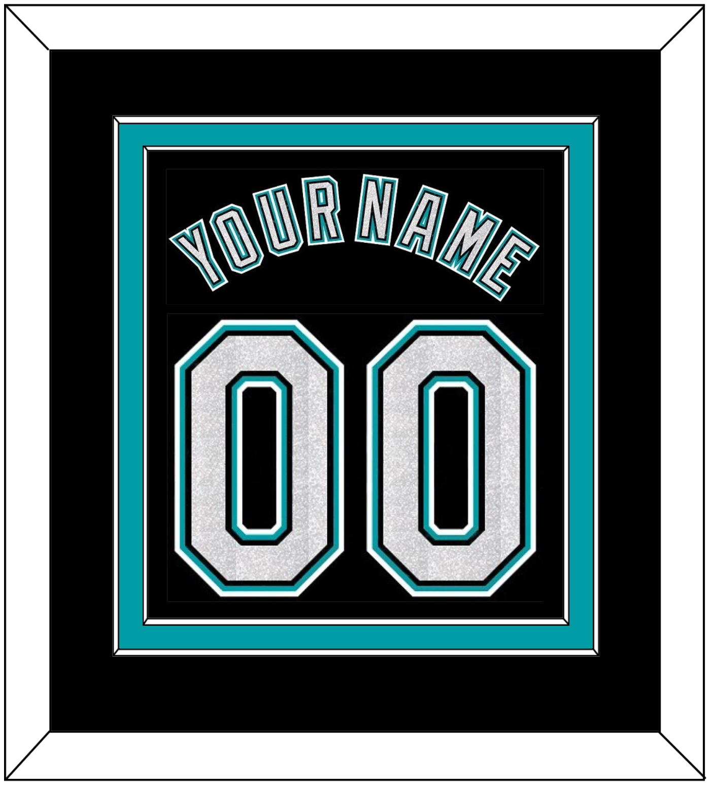 Florida Name & Number - Alternate Black (2003-2011) - Signature Tier 2