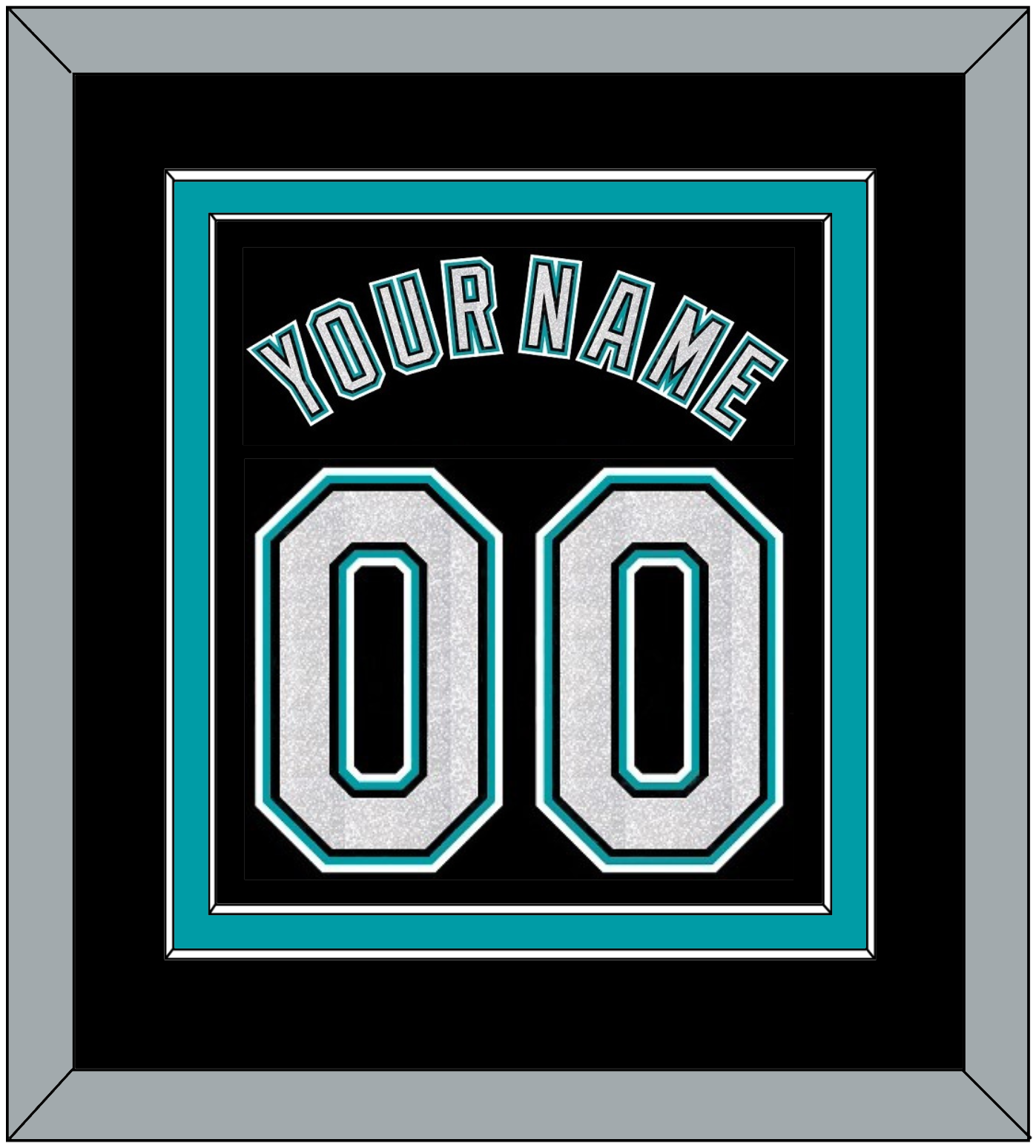 Florida Name & Number - Alternate Black (2003-2011) - Signature Tier 2