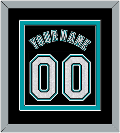 Florida Name & Number - Alternate Black (2003-2011) - Signature Tier 2