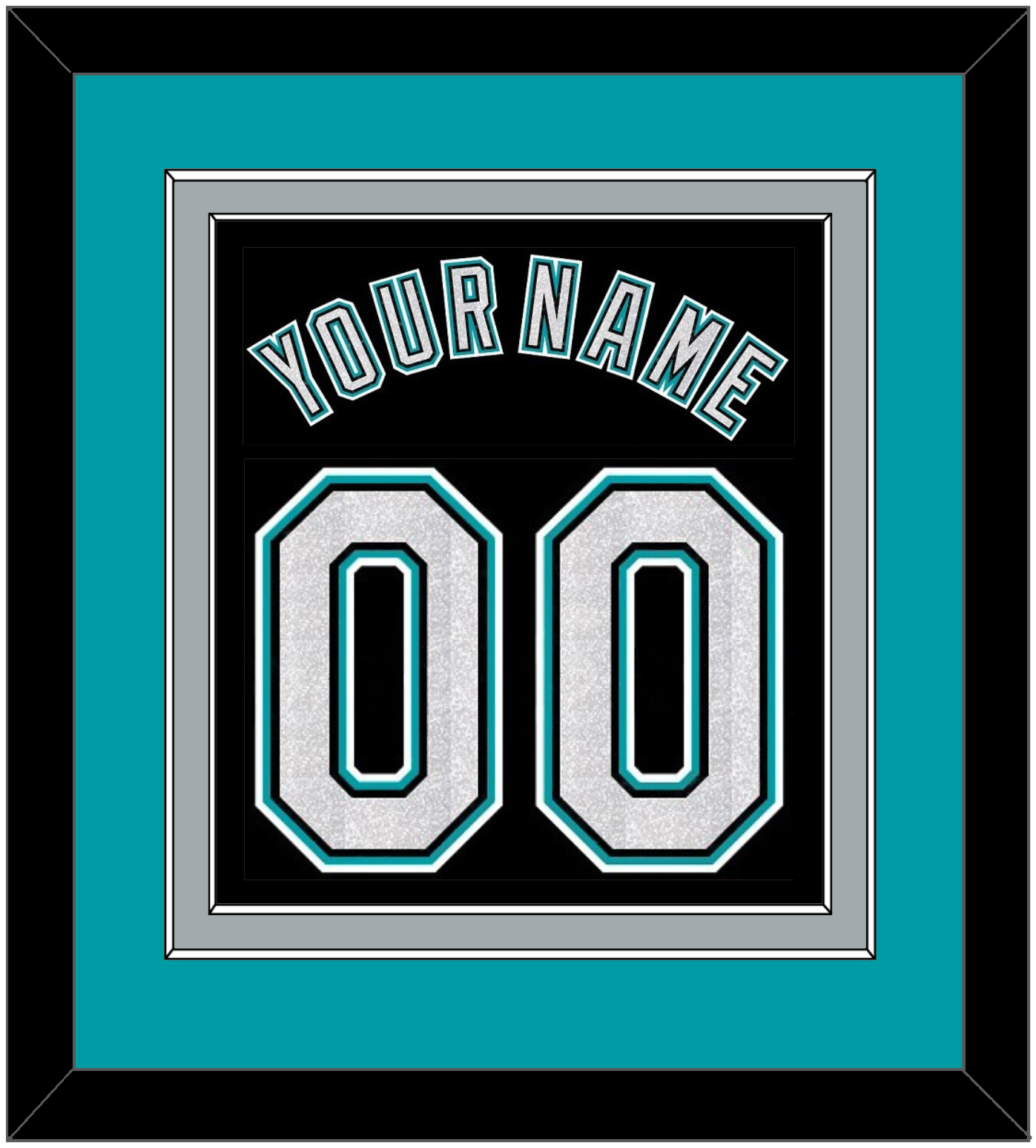 Florida Name & Number - Alternate Black (2003-2011) - Signature Tier 3