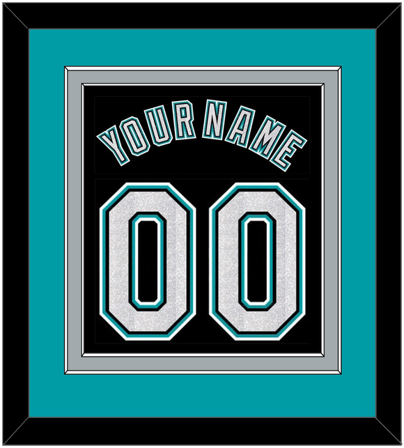 Florida Name & Number - Alternate Black (2003-2011) - Double Mat 3